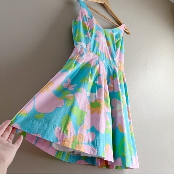 Lilly Pulitzer Lexington‎ Fit & Flare Mini Dress in Shorely Blue Mojo, Size 0 - Picture 8 of 11